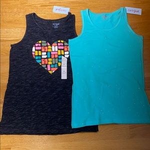 two tanks! brand new, never worn!